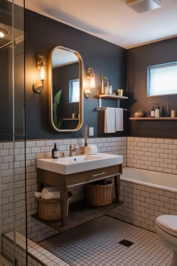 Spa-Inspired Bathroom Retreat-basement design ideas