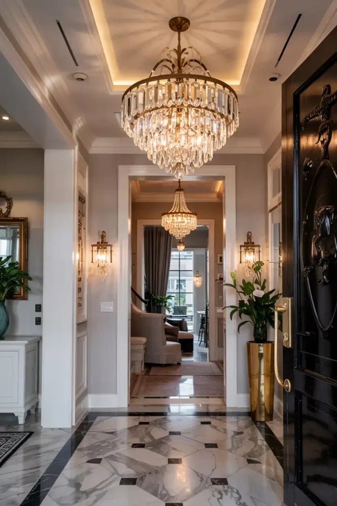 Statement Crystal Chandelier Grandeur