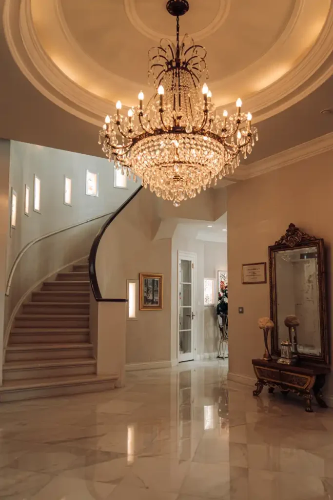 Statement Crystal Chandelier Grandeur-Luxury Entryway