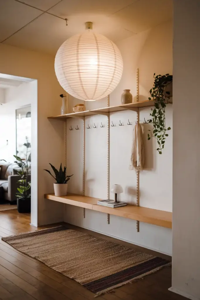 Statement Paper Lantern Lighting-japandi entryway idea