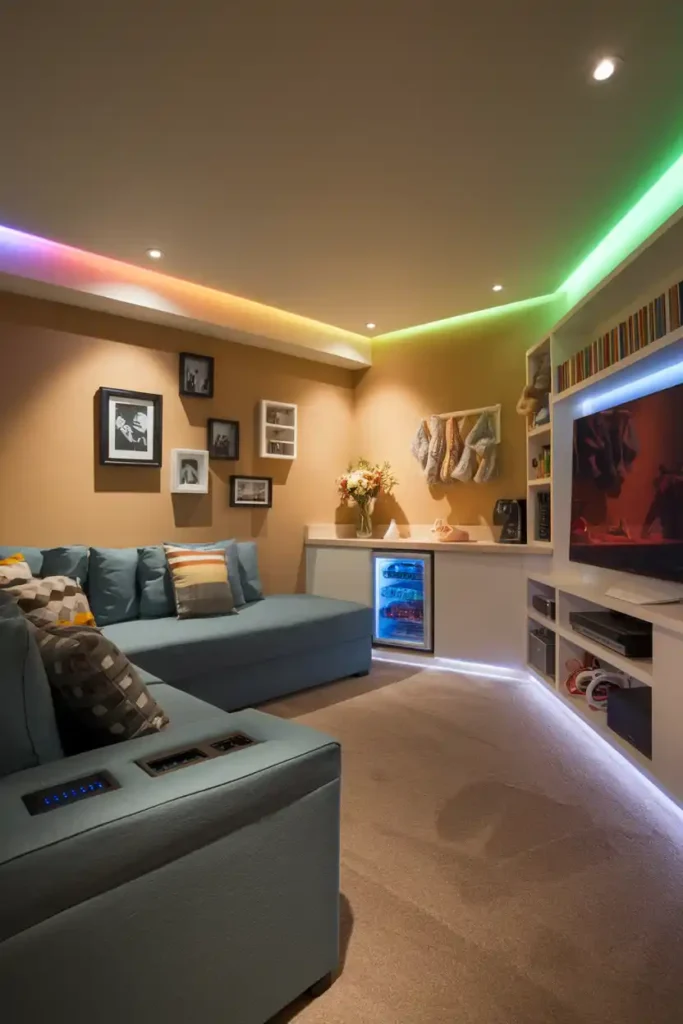 Teen Hangout Space-basement design ideas