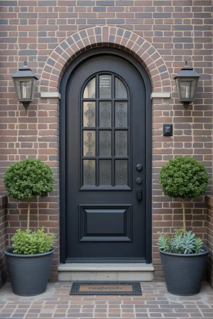 The Classic Matte Black Steel Door
