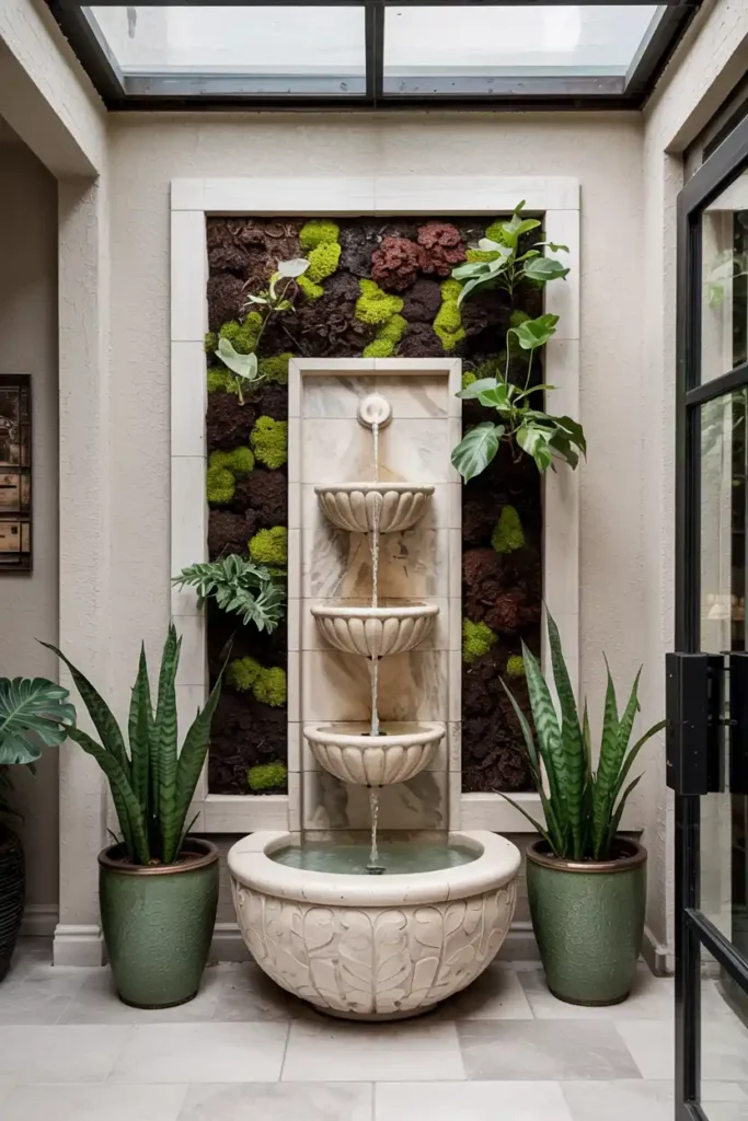 The Serenity of an Indoor Water Feature