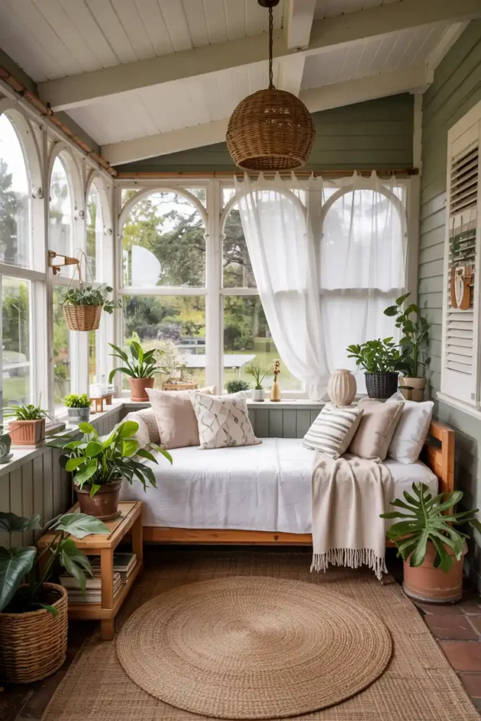 Transform a Sun Porch-guest bedroom ideas