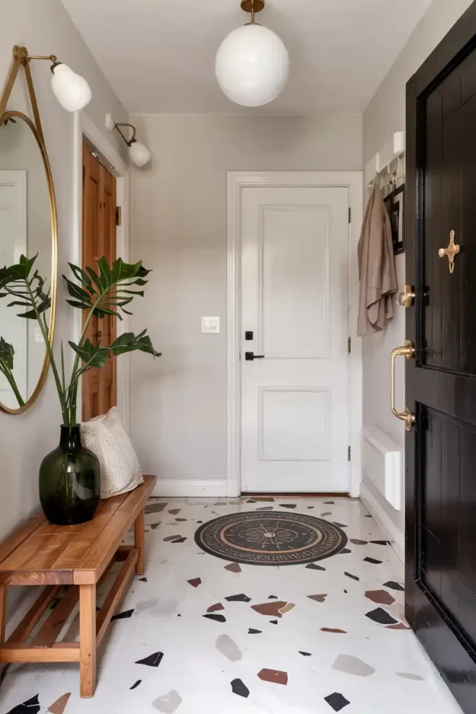 Trendy Terrazzo Revival-Entryway Flooring