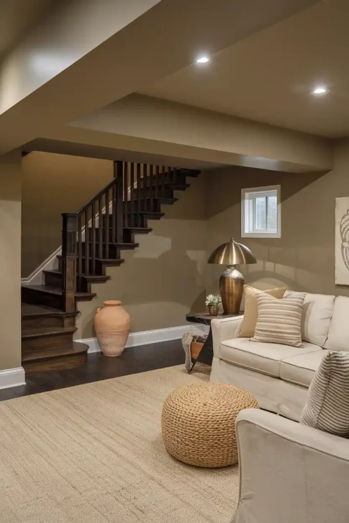 Warm Taupe-basement paint colors