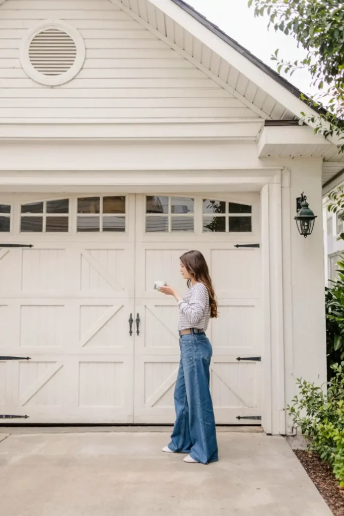 White Garage Door Timeless and Versatile