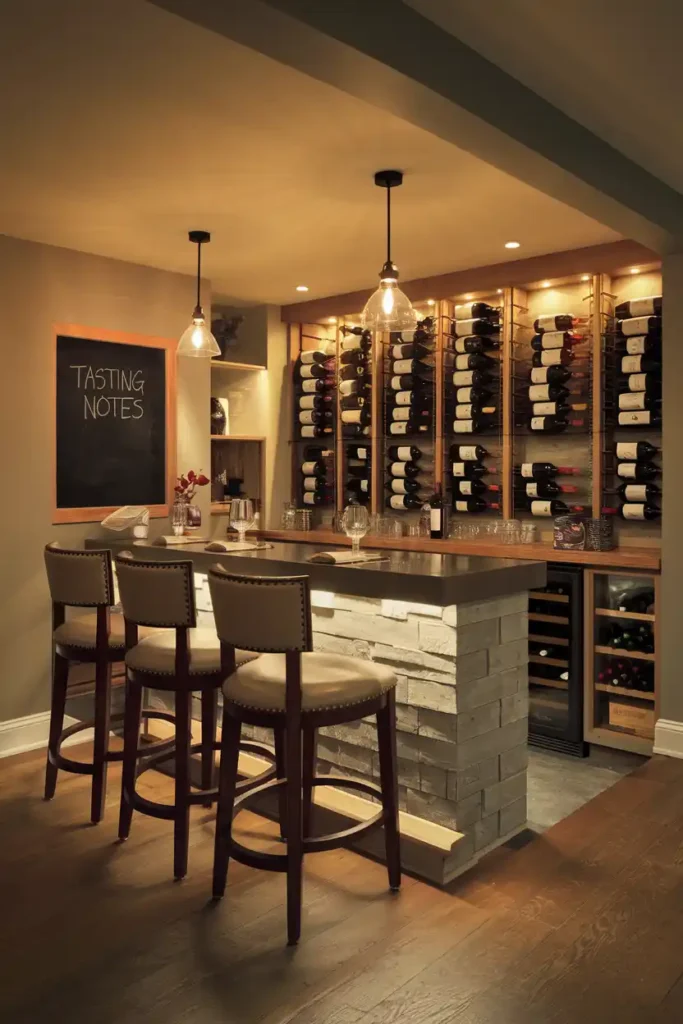 Wine Bar and Tasting Room-basement design ideas