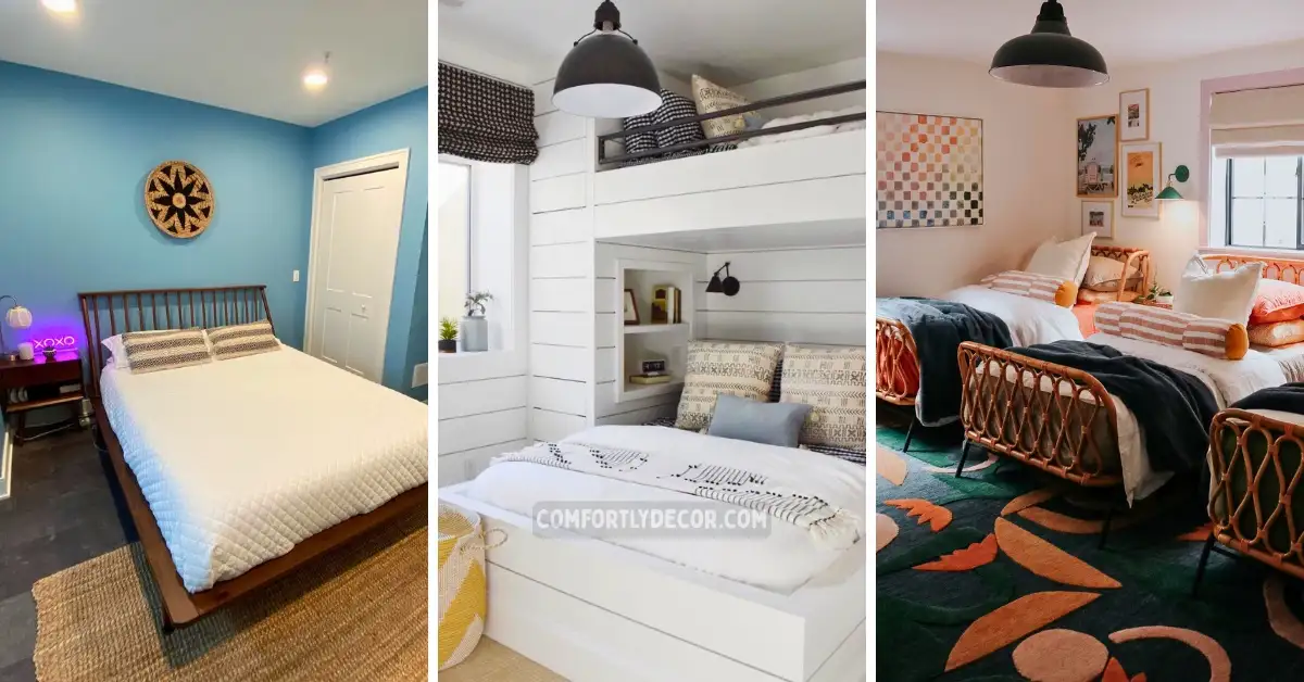 basement guest bedroom