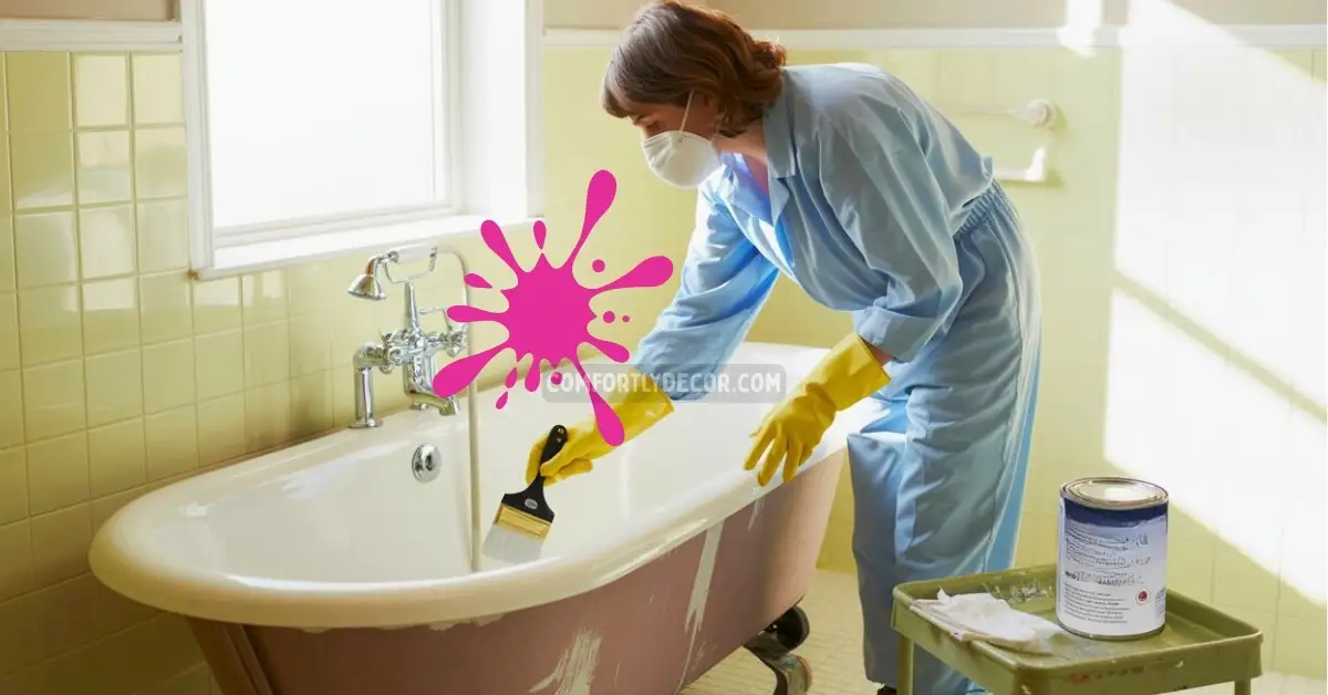 how to paint a fiberglass bathtub