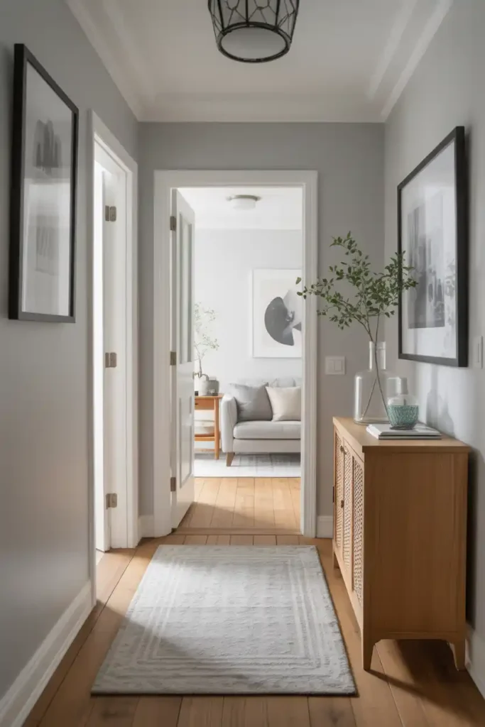 light gray-hallway color scheme