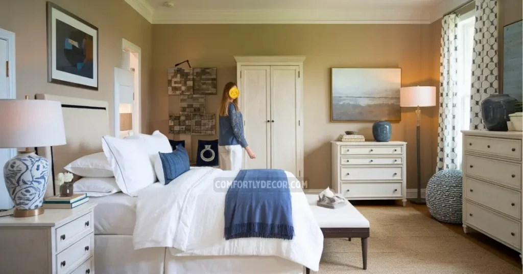 setting up a guest bedroom