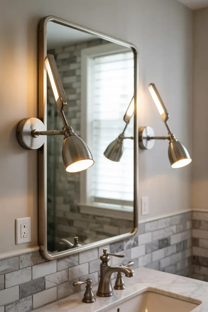 Adjustable Sconces on Either Side