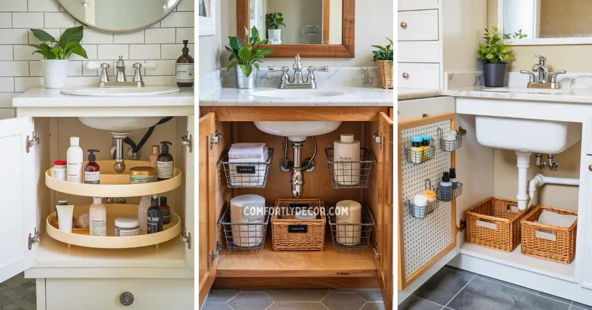 Bathroom Organization Under Sink