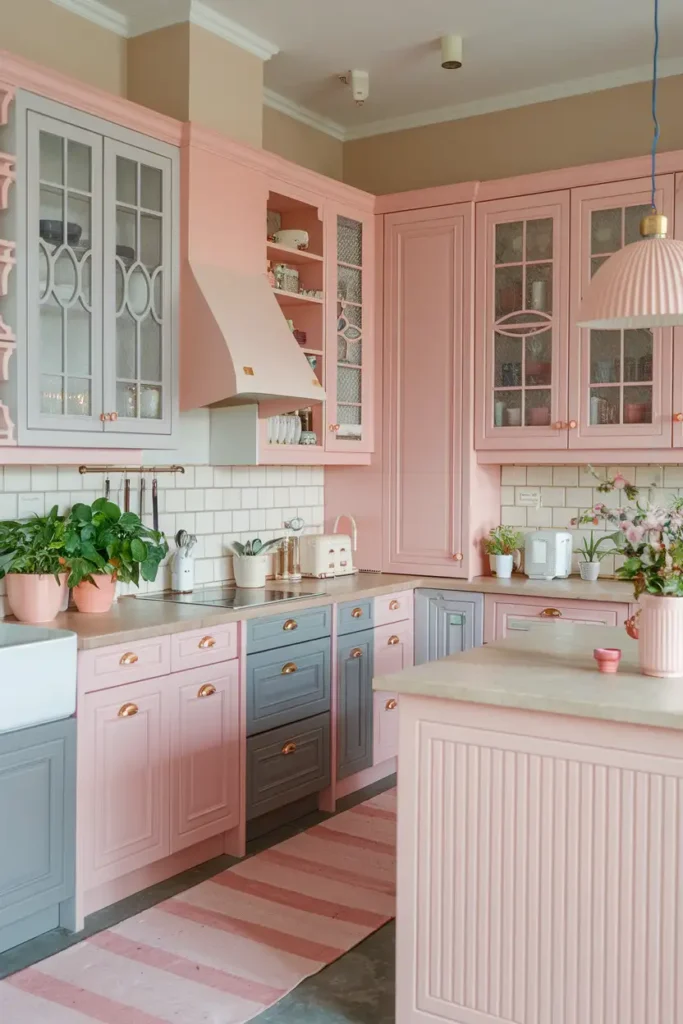 Blush Pink & Stone Gray