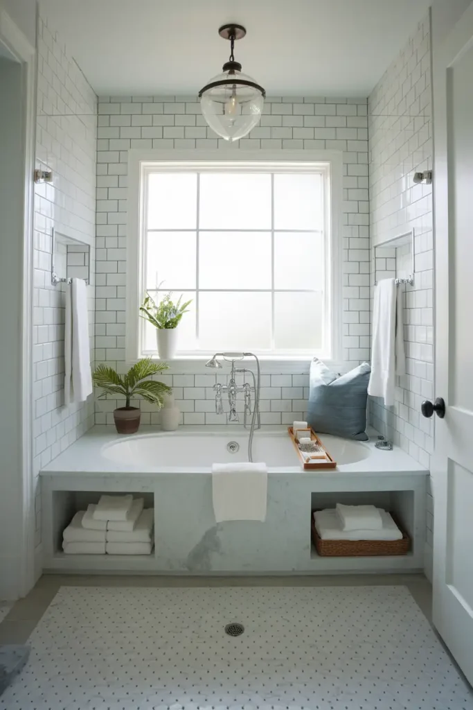 Built-in Tub Benches for Function