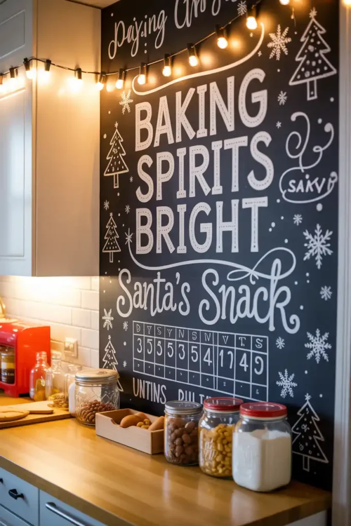 Christmas Chalkboard Wall