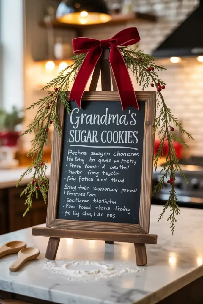 Christmas Recipe Board