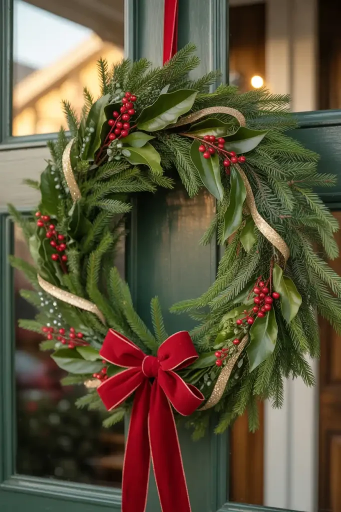 Classic Pine and Berry Wreath