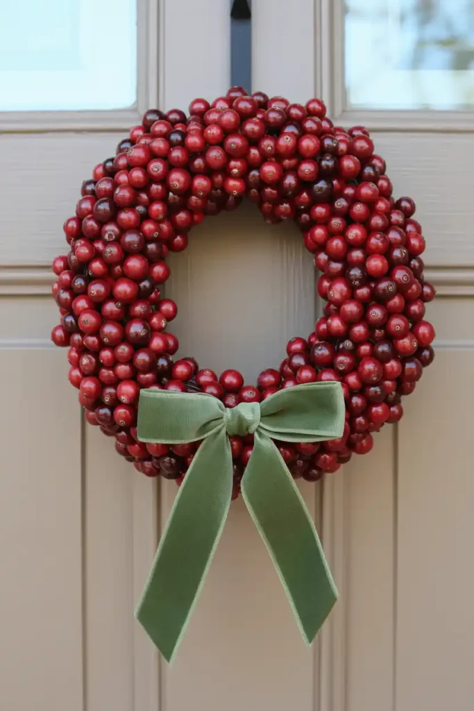 Cranberry Cluster Wreath