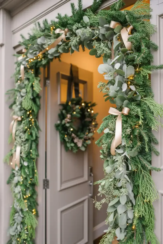 DIY Garland Door Frame