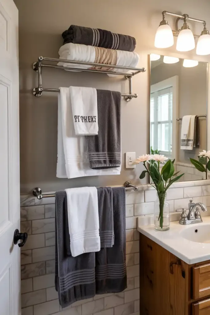 Double-Tier Towel Bars