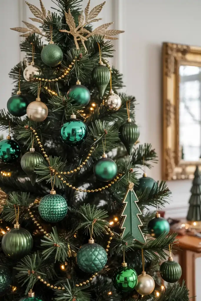 Emerald and Brass Sophistication