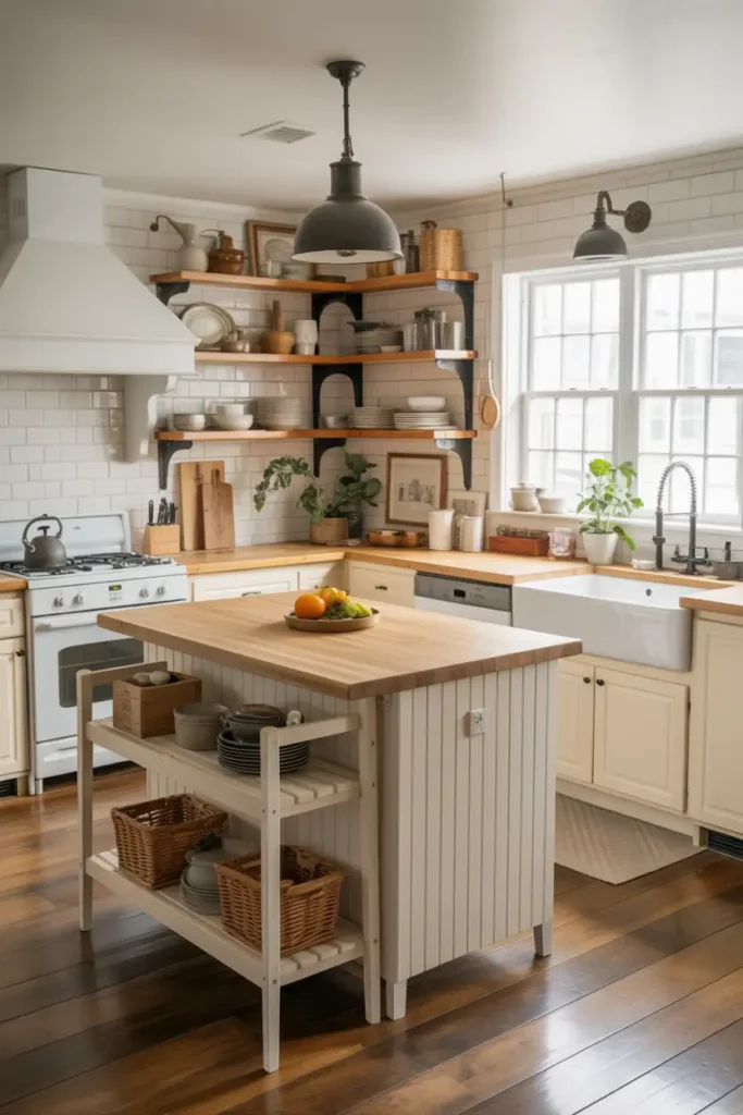 Farmhouse Charm with Butcher Block