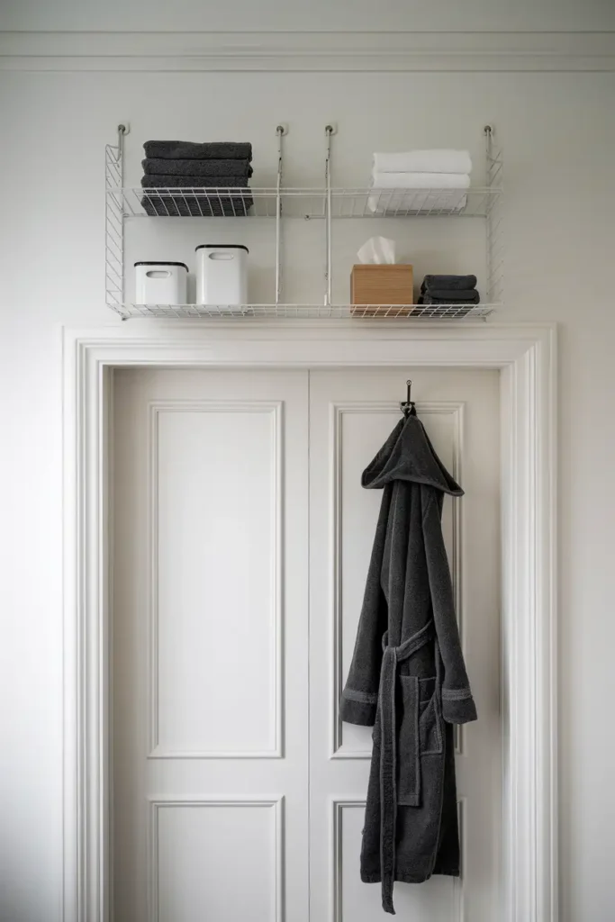 Floating Shelves Above the Doorway