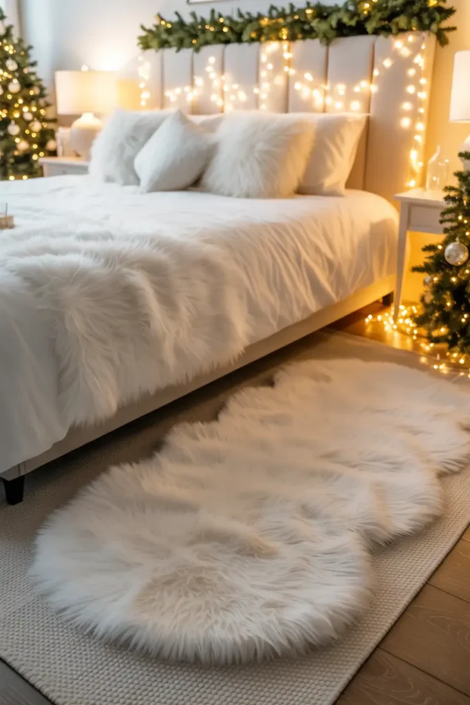 Fluffy White Rug Wonderland