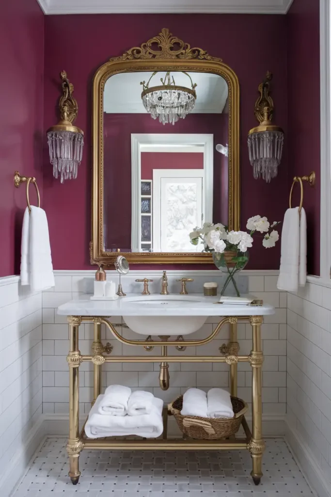 Gold-Framed Vintage Style Mirrors