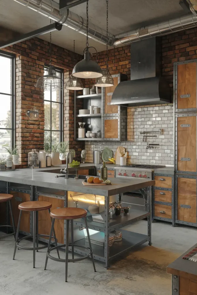 Industrial Chic with Metal Accents