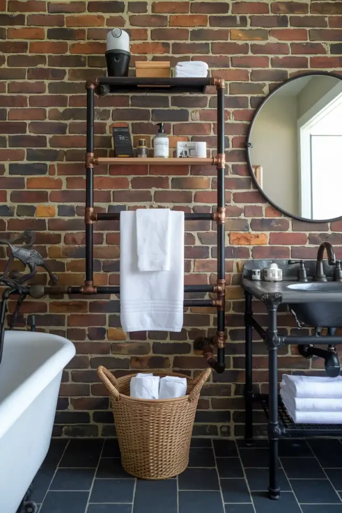 Industrial Pipe Towel Racks