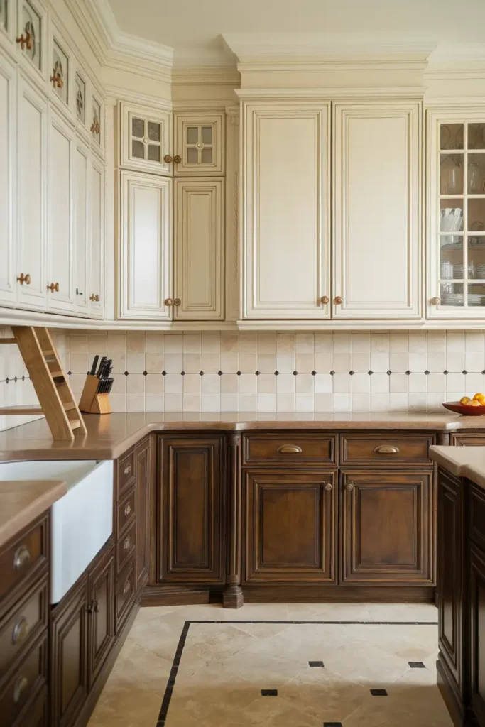 Ivory & Espresso Brown