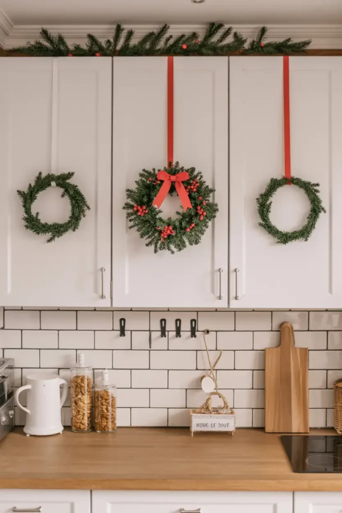 Kitchen Cabinet Wreaths