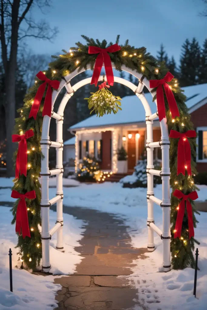 Lighted Arch Entryway