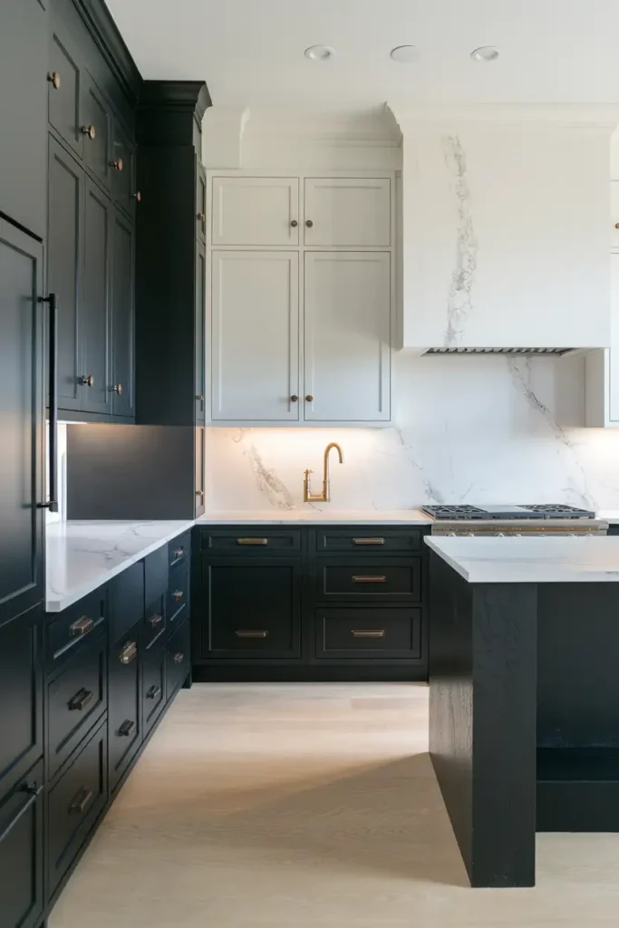 Matte Black & Marble White