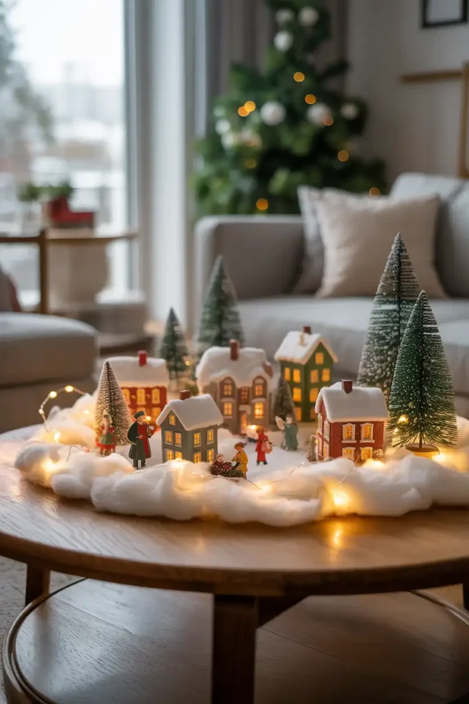 Mini Christmas Village Display