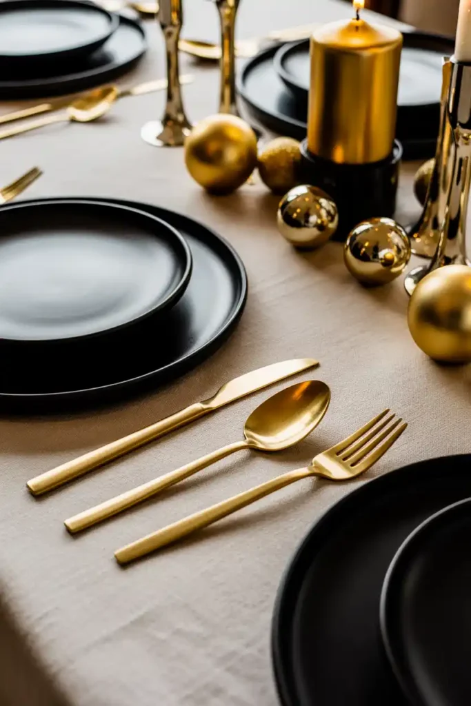 Monochrome Black and Gold