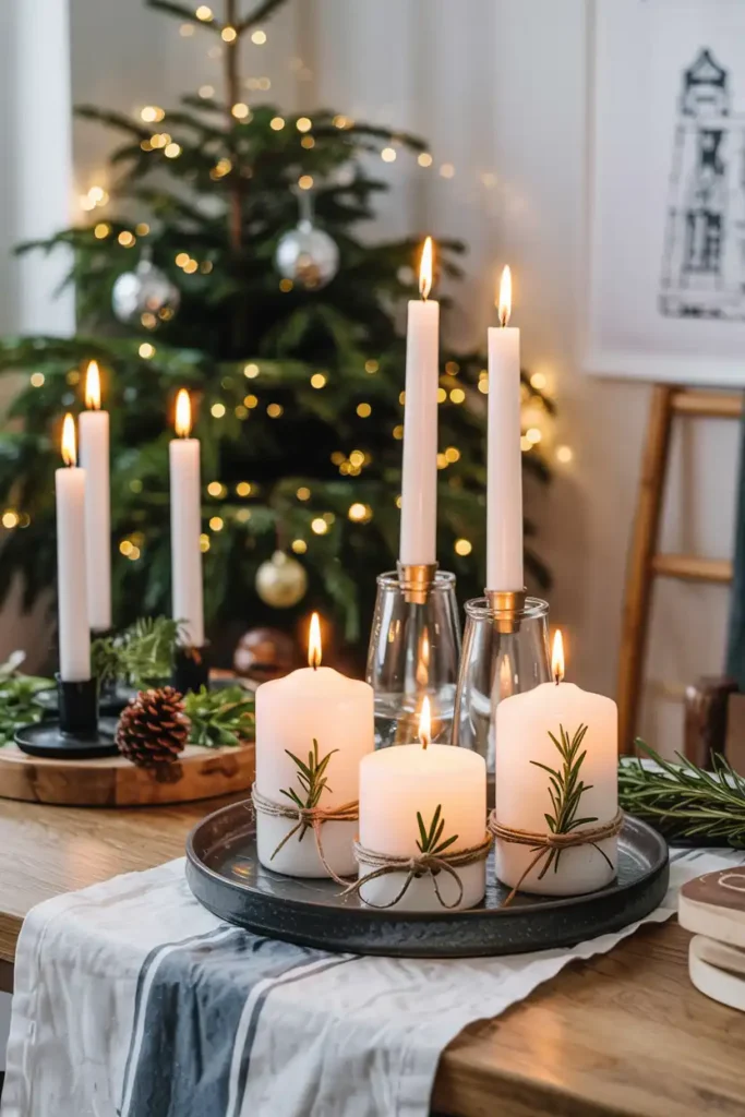 Natural Candle and Herb Combo