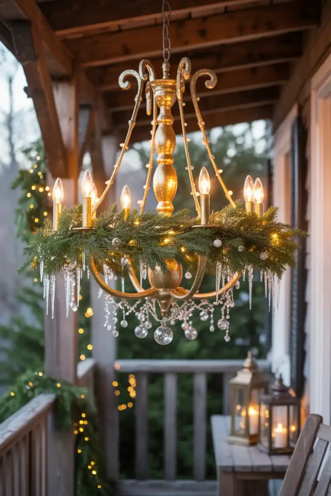 Outdoor Chandelier Glow