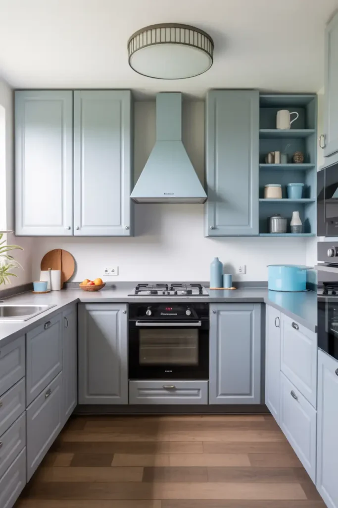 Pewter Gray & Ice Blue