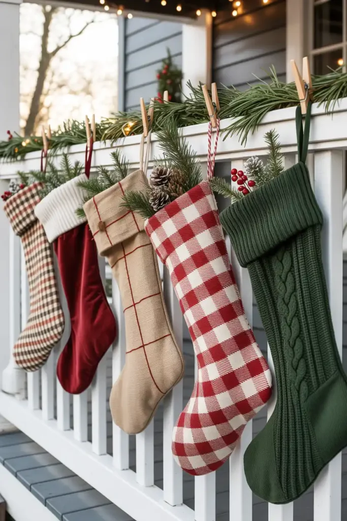 Porch Stocking Garland