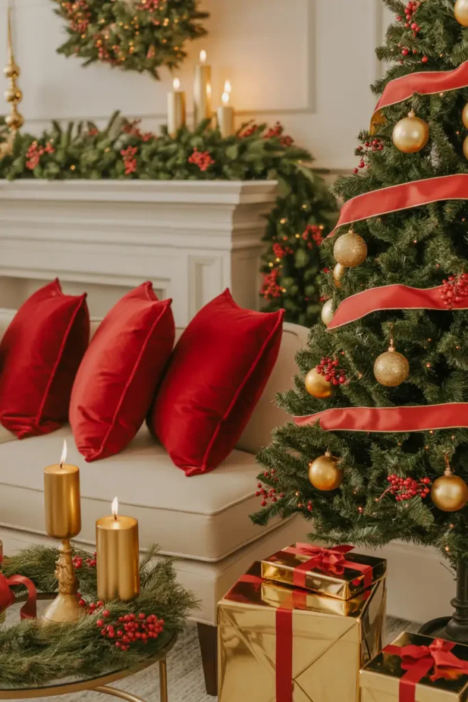 Red & Gold Classic Revival