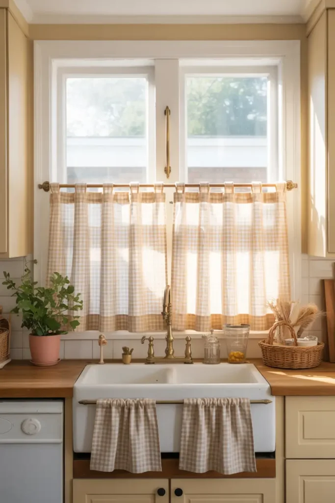 Sheer Café Curtains for Soft Light