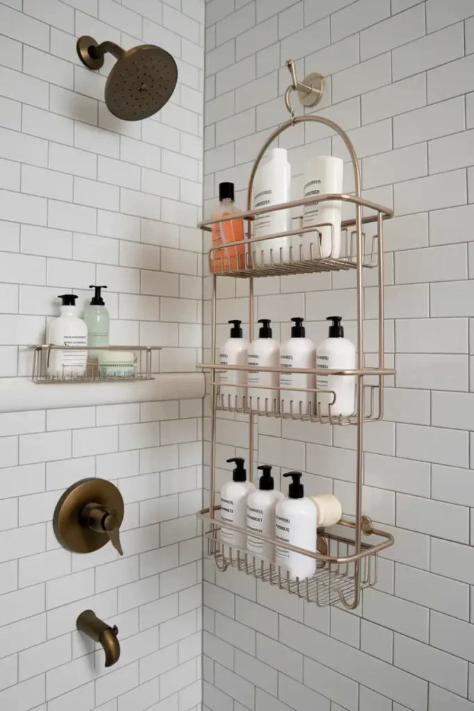 Shower Caddies with Multiple Tiers
