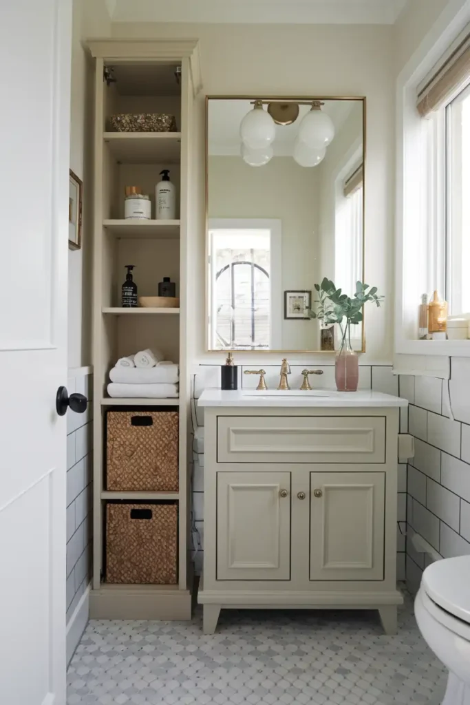 Slim Tall Cabinets for Corners