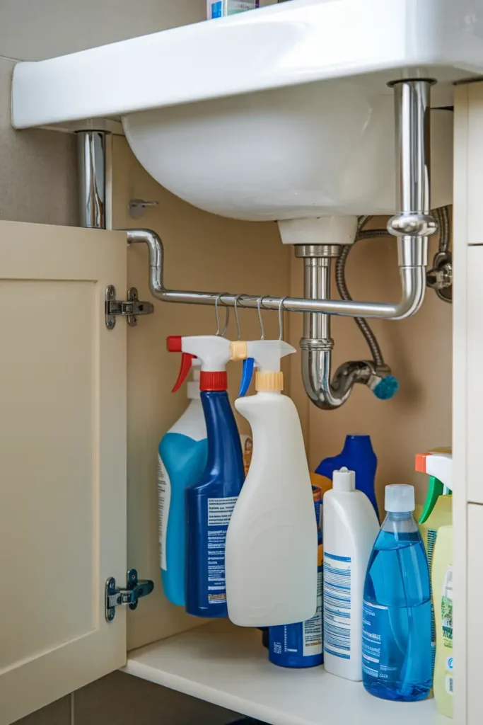 Tension Rods for Spray Bottles