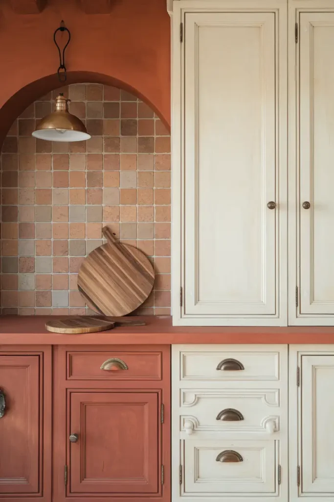 Terracotta & Off-White