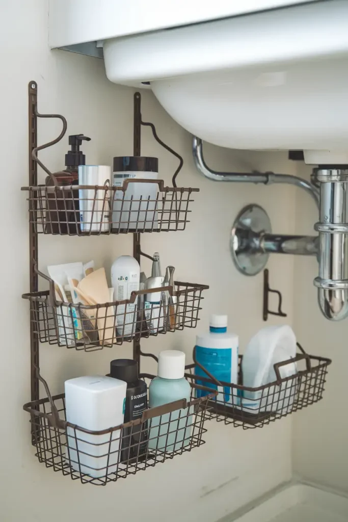 Wire Baskets with Handles